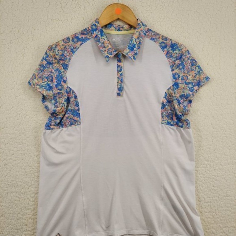 Women's Adidas Ultra-Light Cotton Polo White Size Large